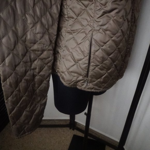 EDDIE BAUER Down Shirt Jacket Brown M Tall Zip Up - Picture 2 of 11